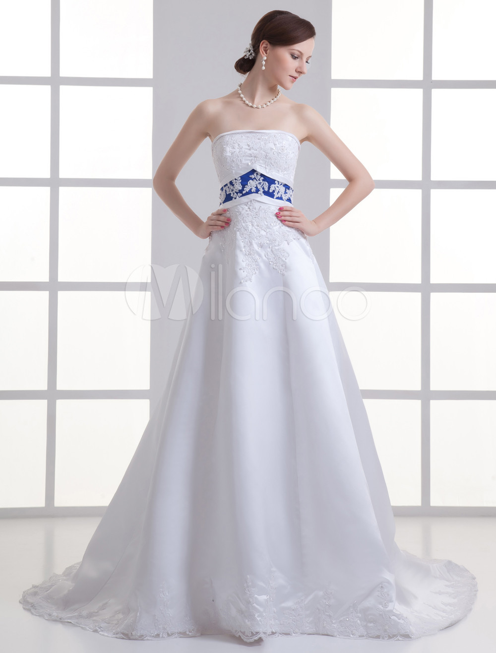 Wedding Inspiraton! 36+ Wedding Dresses With Blue Sash