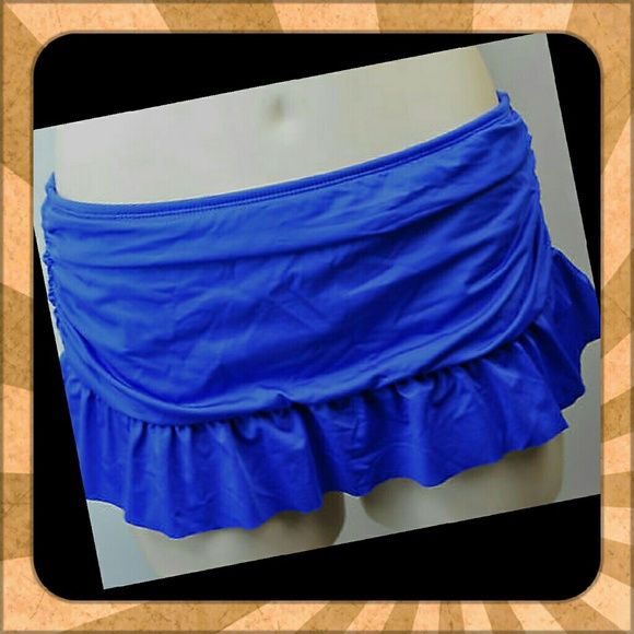 Royal blue ruffled swim skirt bathing suit | Swim skirt, Bathing suits